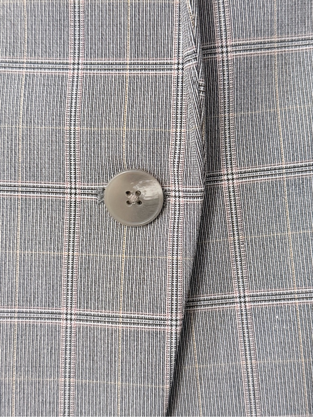 Express Gray Plaid Tailored Ankle Trousers - Picture 6 of 15